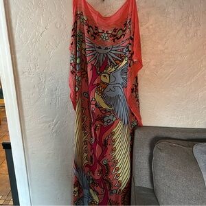 Theodora & Callum Boho Peacock Scarf Wrap